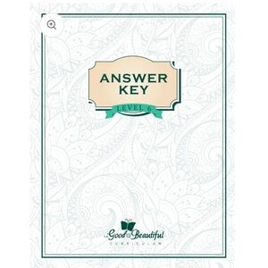 The Good and the Beautiful Answer Key Level 6 Language Arts